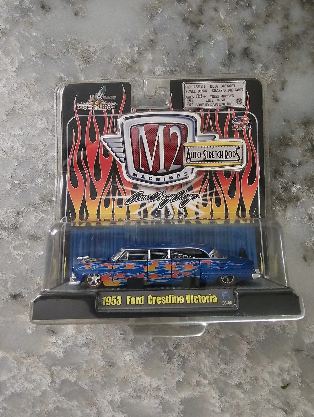 M2 Machines Auto Stretch Rods 1953 Ford Crestline Victoria Limo 1:64 Release 01